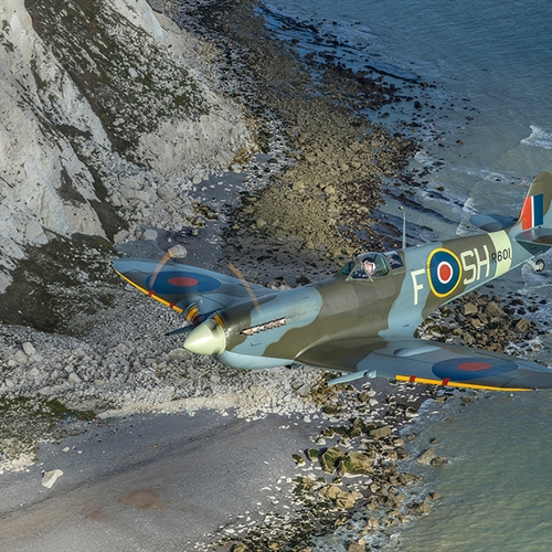 White Cliffs Spitfire Flights - Spitfire in Flight White Cliffs Spitfire Flights - Spitfire in Flight